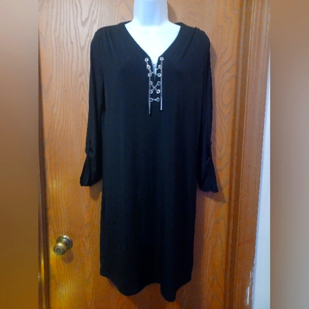 MICHAEL KORS Chain Lace Up Dress